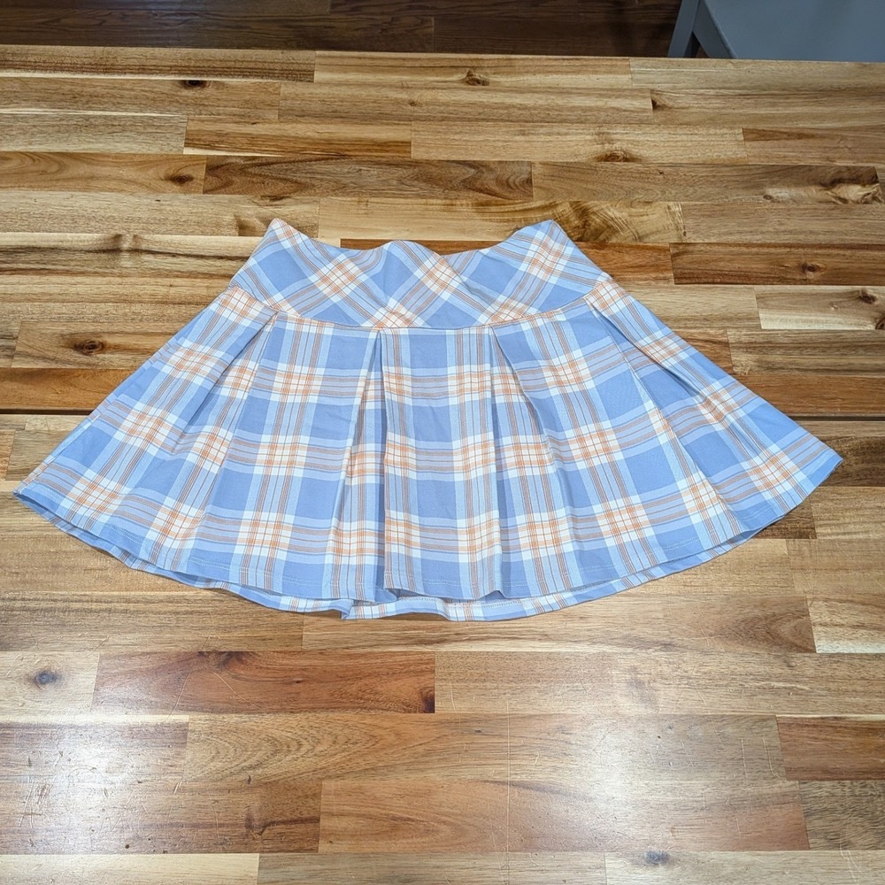 Altar'd State Women Pleated Skirt Medium Plaid Mini Academia Coquette Preppy